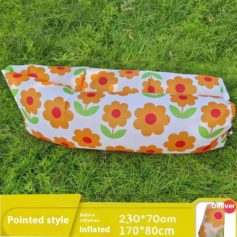 Inflatable Air Lounger Sofa, Smiley Print — photo 5