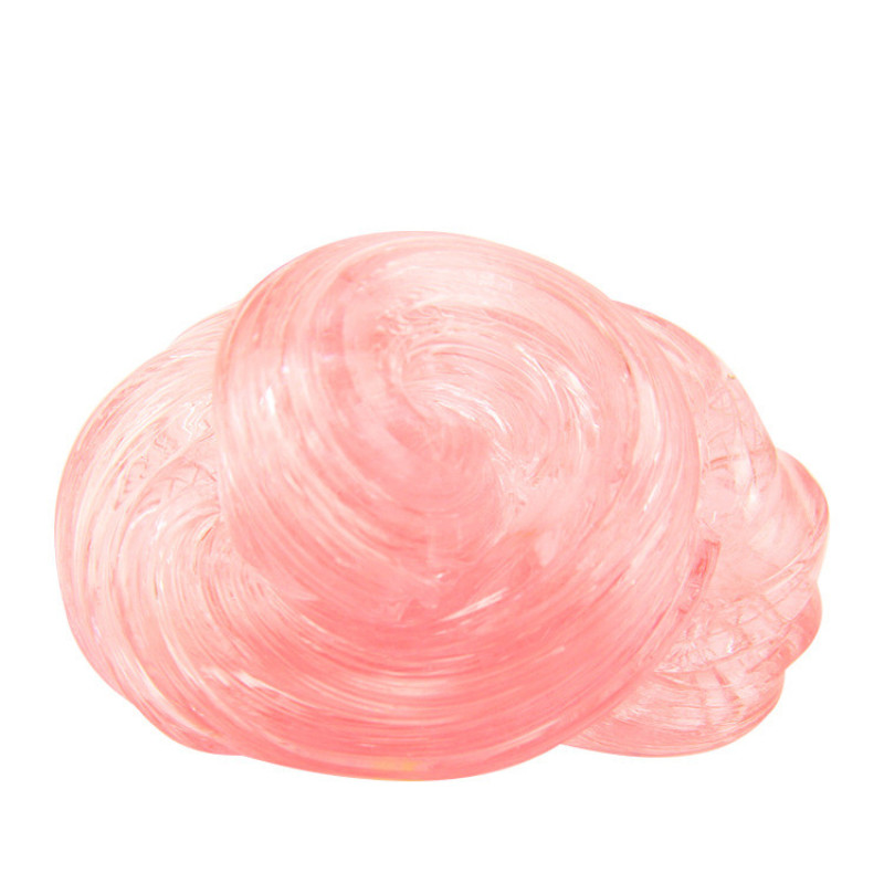 Pink Crystal Clear Glass Slime
