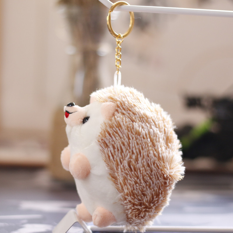 Fuzzy Hedgehog Plush Keychain โ photo 4