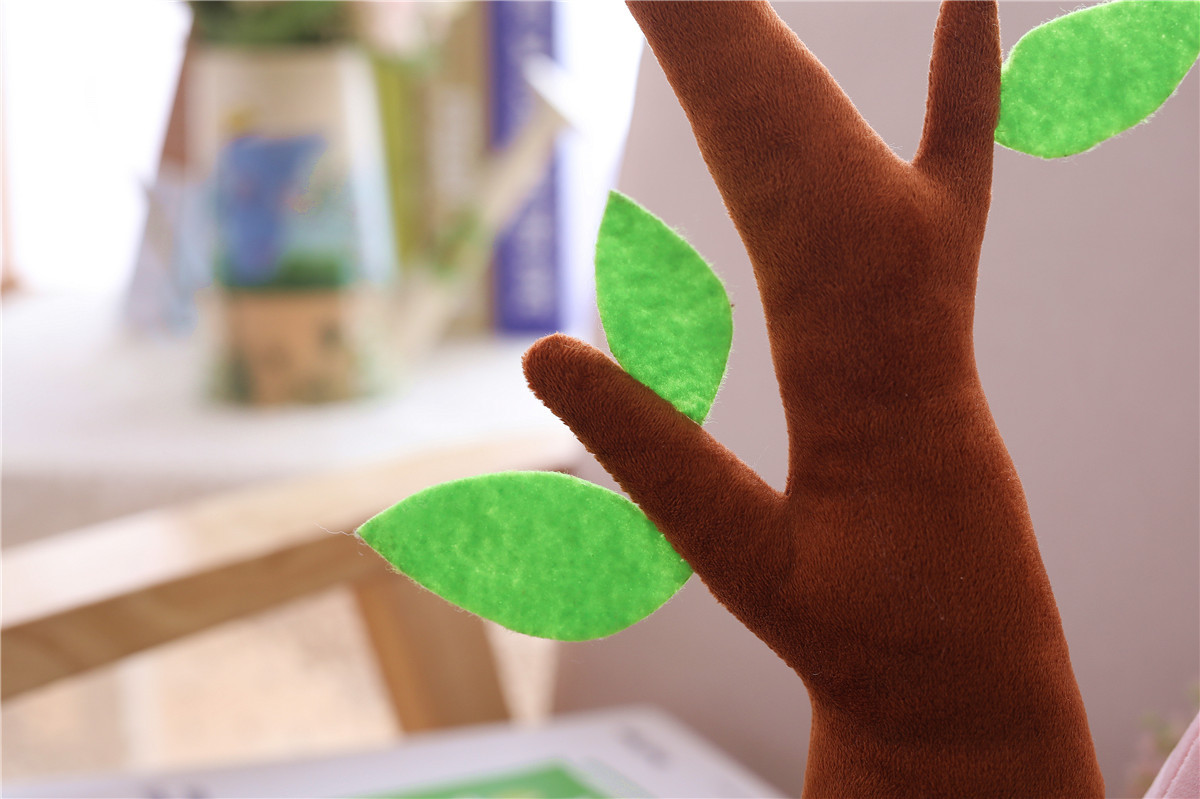 Pink Mole Plush With Felt Tree โ photo 3