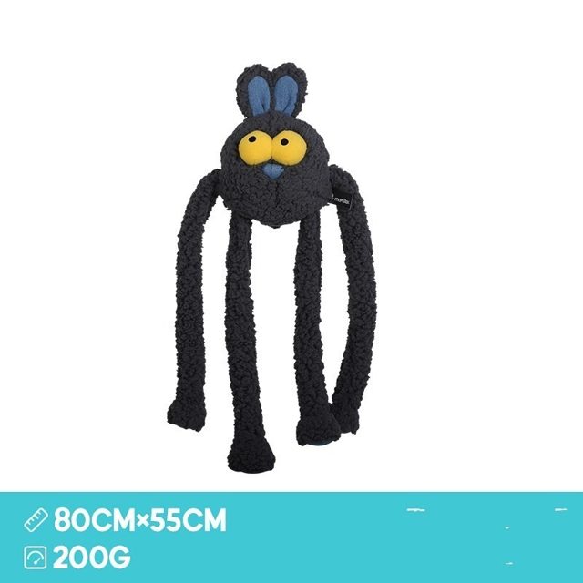 Charcoal Long-Legs Googly Critter Plush
