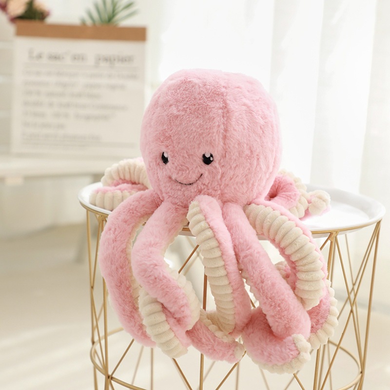Fluffy Octopus Plush With Ribbed Tentacles โ photo 2