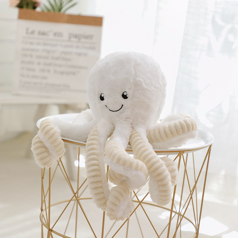 Fluffy Octopus Plush With Ribbed Tentacles โ photo 3