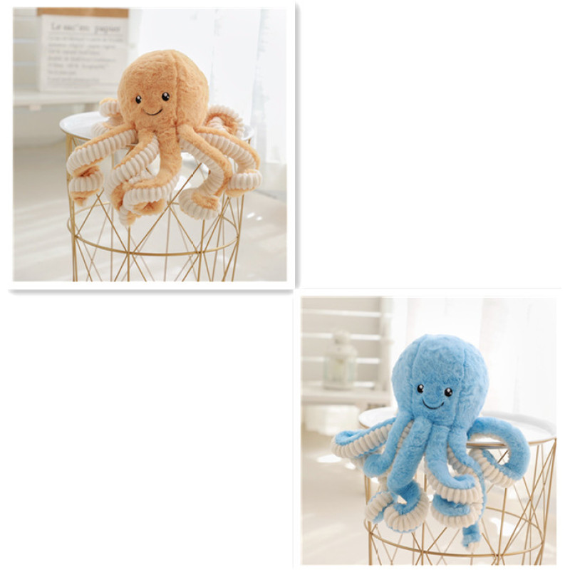Fluffy Octopus Plush With Ribbed Tentacles โ photo 6
