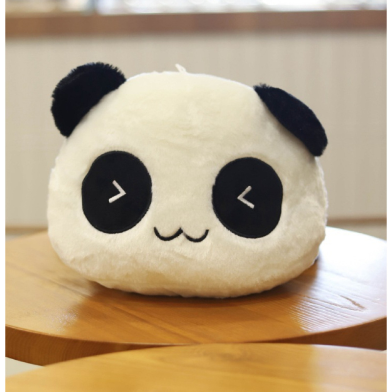 Panda Face Plush Pillow Cushion
