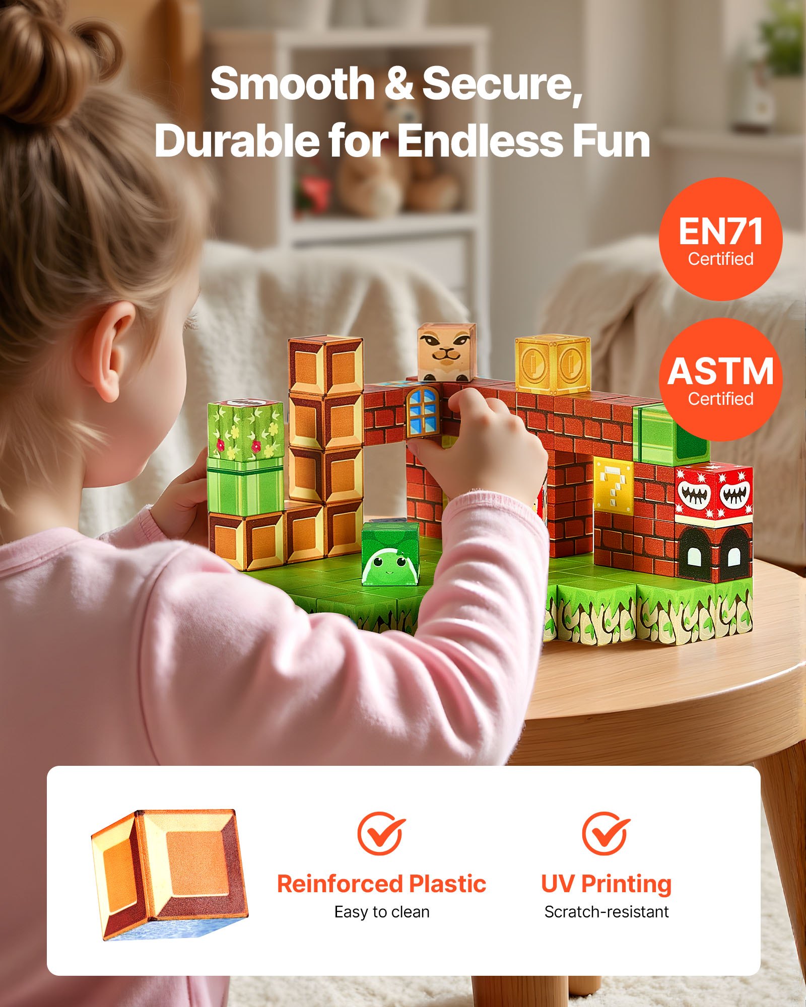 Magnetic Building Blocks 100-Piece Set โ photo 5