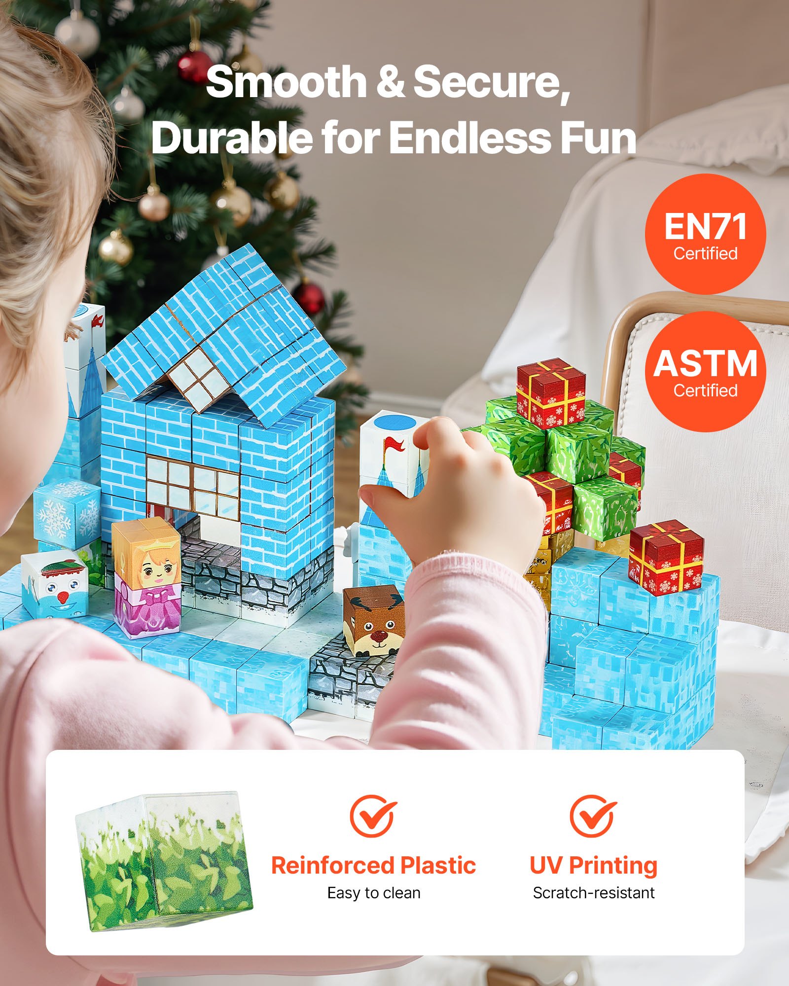 Magnetic Building Blocks Set, 150 Pieces โ photo 3