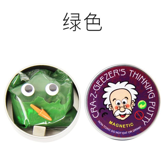 Green Magnetic Thinking Putty Tin