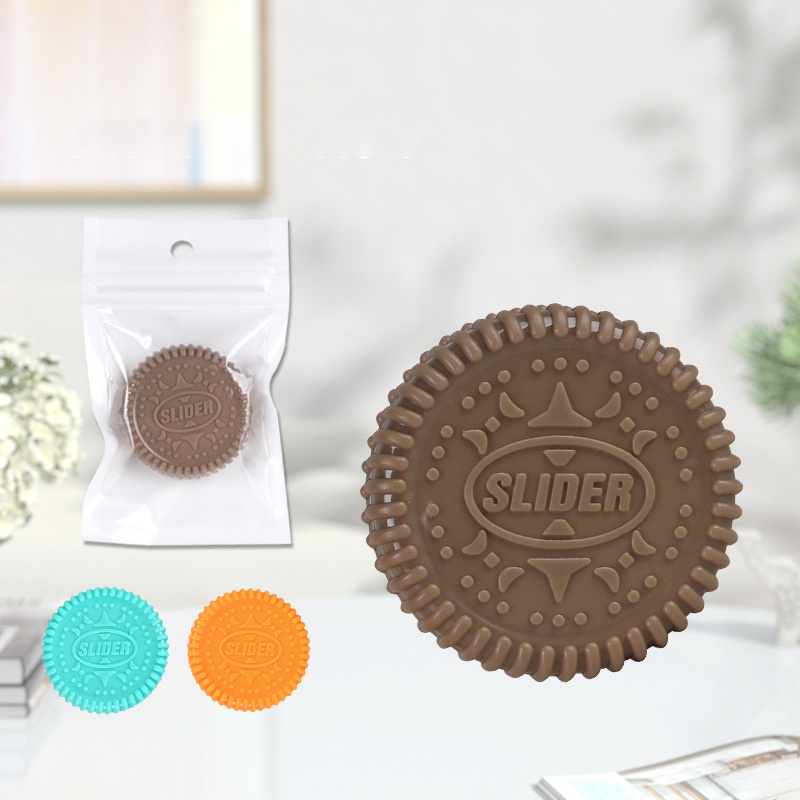 Biscuit-Shaped Magnetic Push Fidget Card โ photo 2