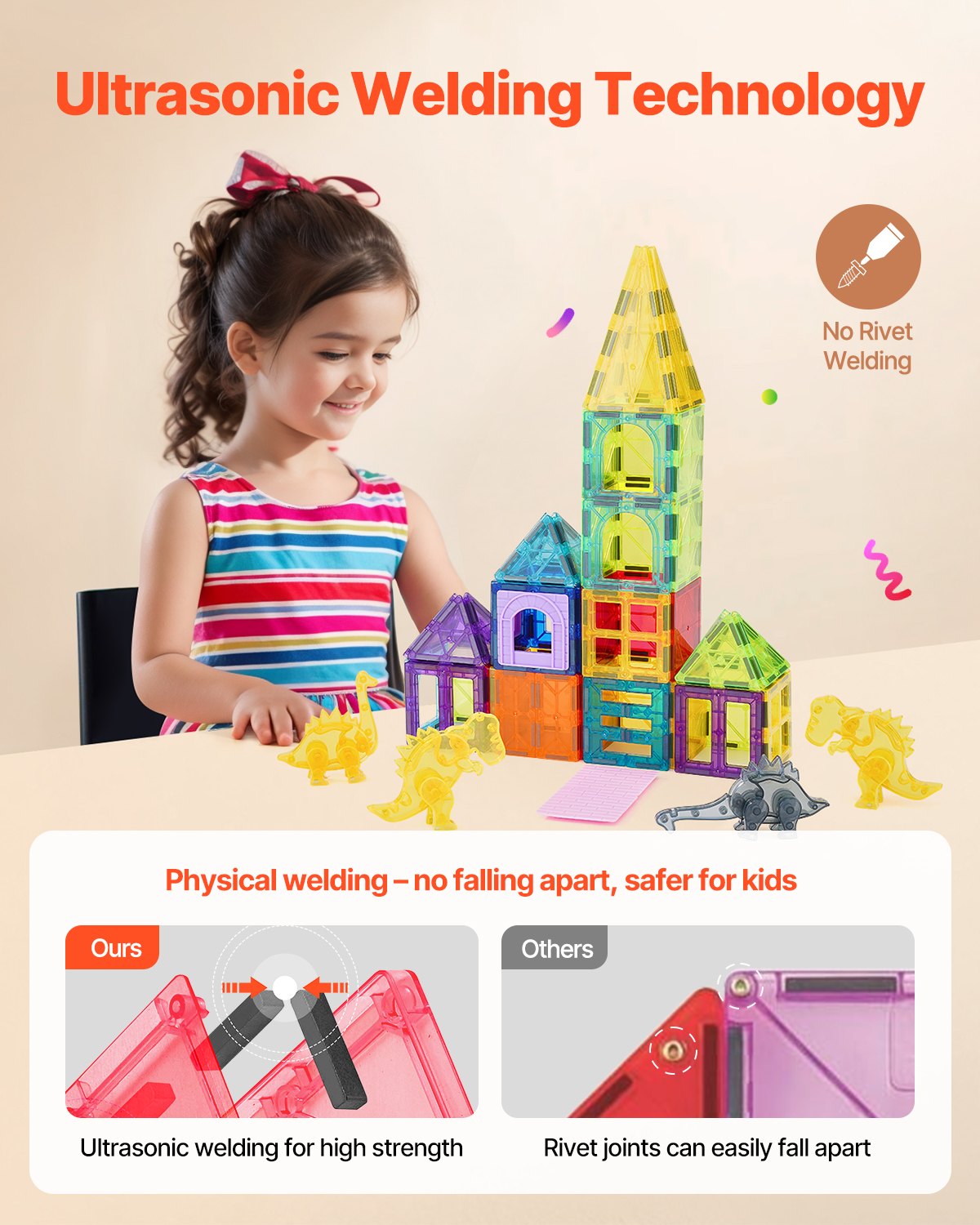 Magnetic Tiles 56-Piece Animal Set โ photo 3
