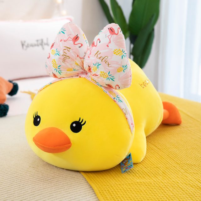Lazy Lemon Duck Plush, Lying Down โ photo 4