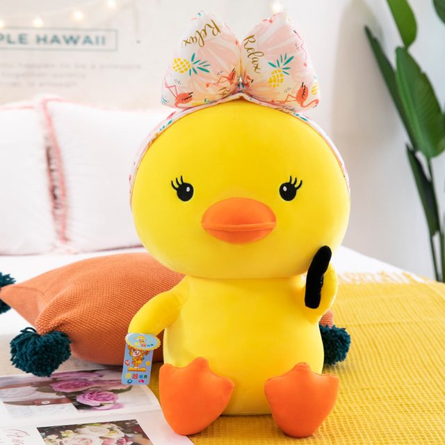 Long-Lash Makeup Duck Sitting Plush 45cm — photo 2