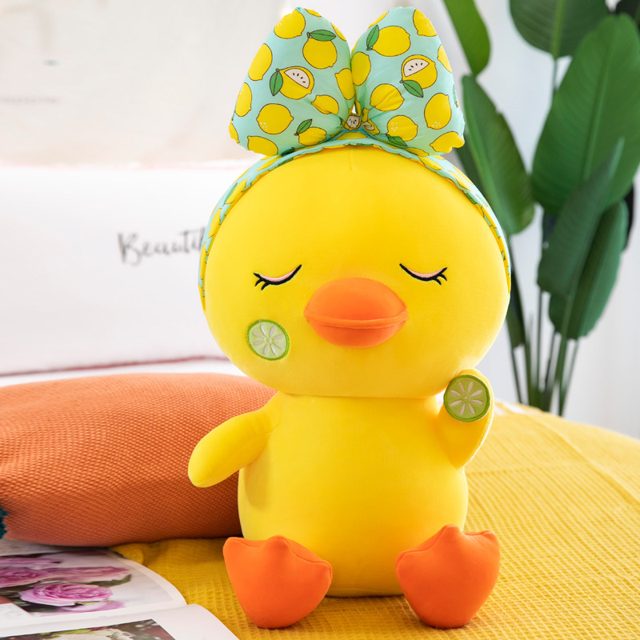 Lemon Duck Plush With Fruit Bow Headband โ photo 3