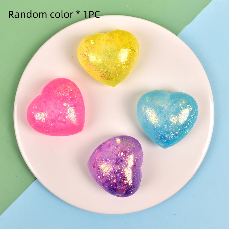 Glitter Galaxy Heart Squeeze Ball โ photo 4