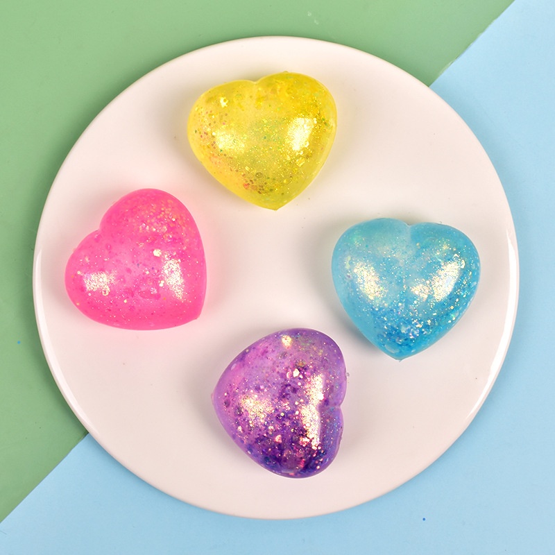 Glitter Galaxy Heart Squeeze Ball โ photo 5