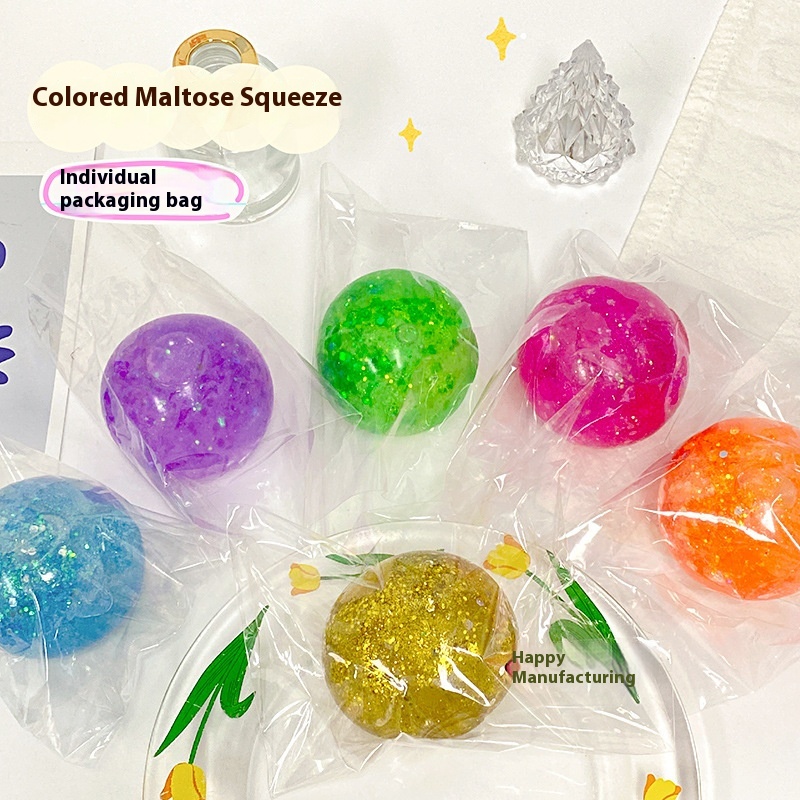 Glitter Jelly Squish Ball