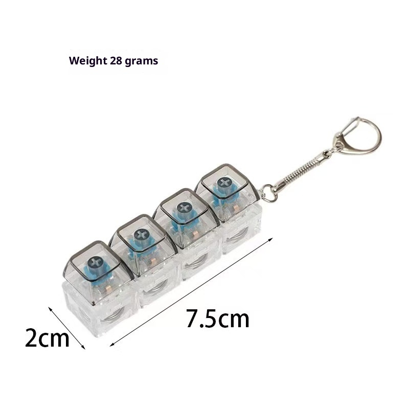 Light-Up Mechanical Keyboard Switch Keychain — photo 4