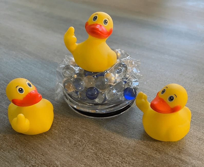 Flicking Finger Yellow Duck Novelty Toy โ photo 2