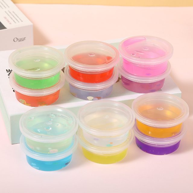 Rainbow Jelly Slime Tubs, Set of 12