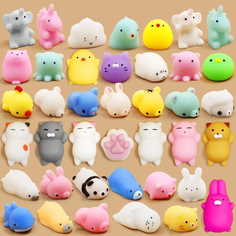 Mini Animal Mochi Squishy Party Pack