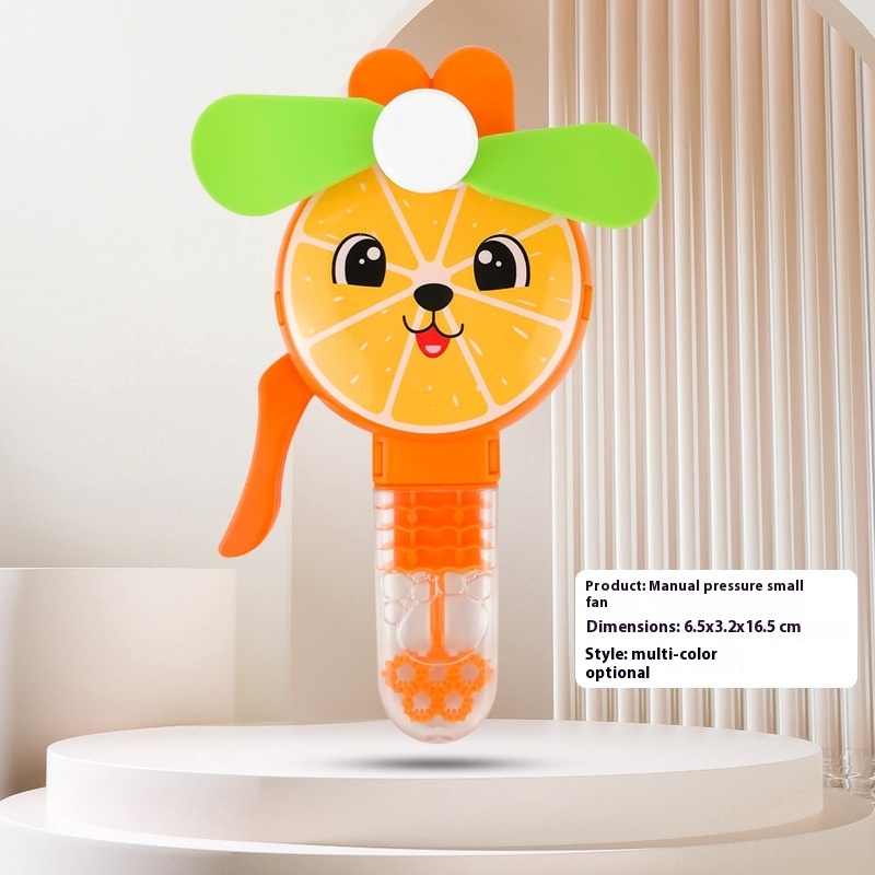 Strawberry Hand-Press Fan & Bubble Toy โ photo 3