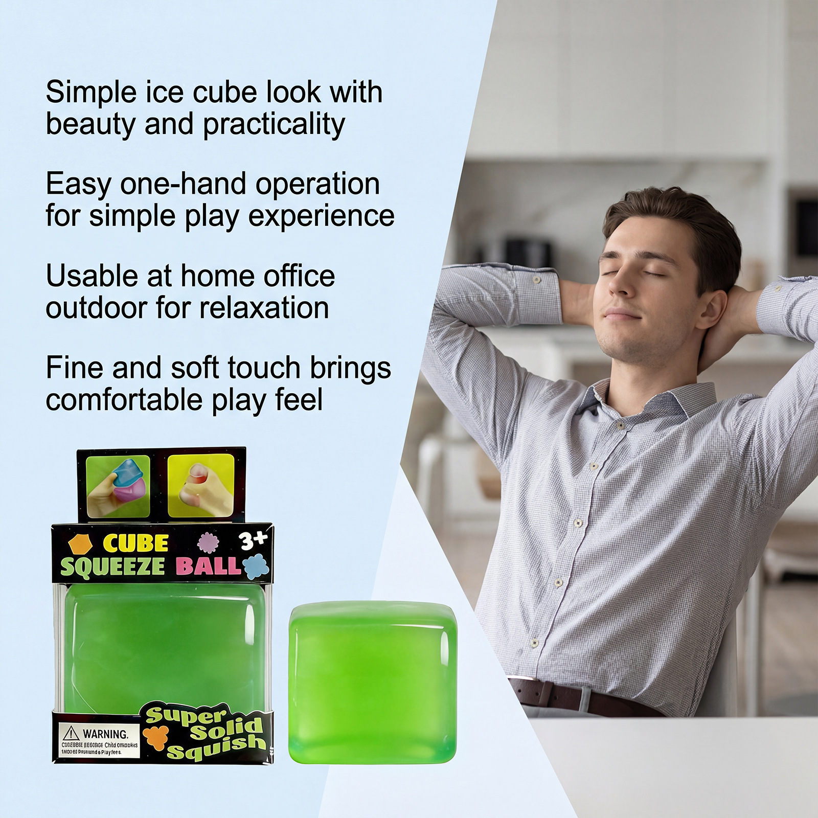 Jelly Ice Cube Squeeze Ball โ photo 5