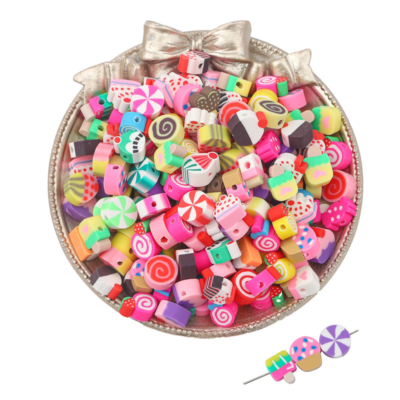 Peppermint Candy Polymer Clay Slice Beads โ photo 4