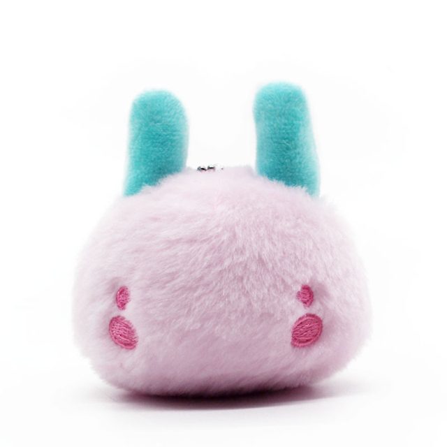 Fuzzy Mint-Ear Bunny Keychain Plush