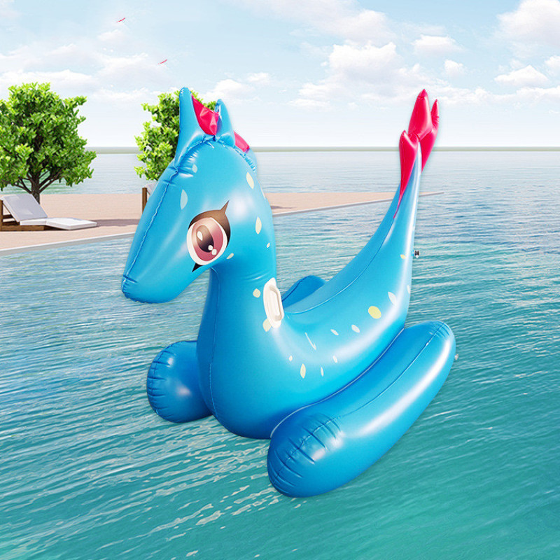 Ride-On Seahorse Inflatable Pool Float