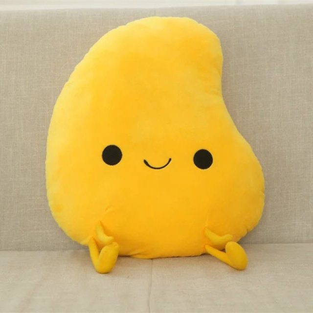 Smiley Peach Cushion Pillow Plush โ photo 4
