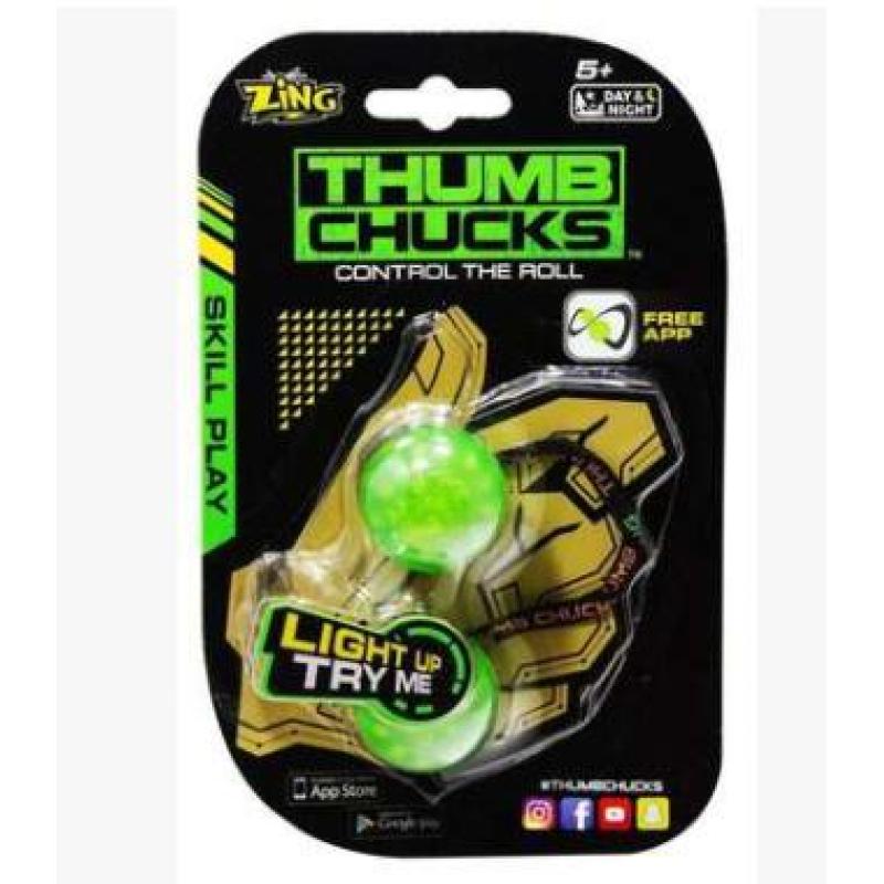 Light-Up Thumb Chucks Skill Toy with Belts โ photo 4