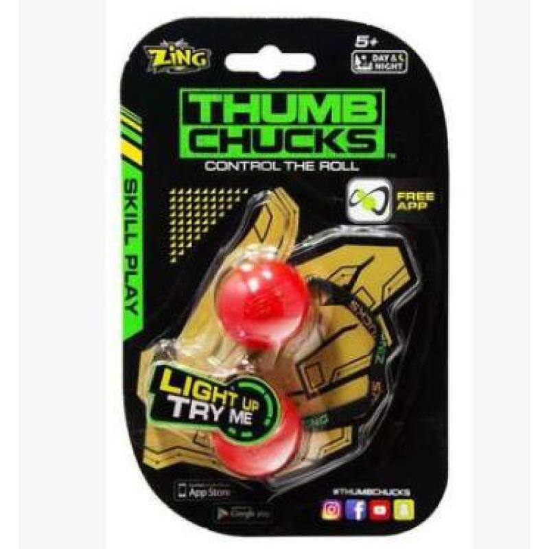 Light-Up Thumb Chucks Skill Toy with Belts โ photo 2