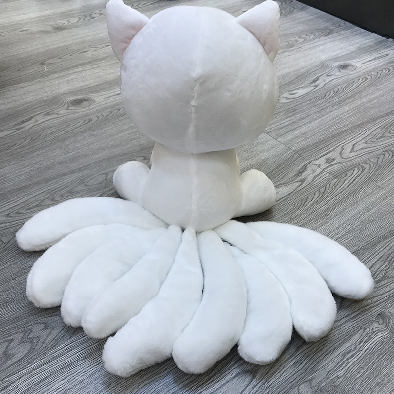 White Fox Plush With Pink Accents โ photo 3