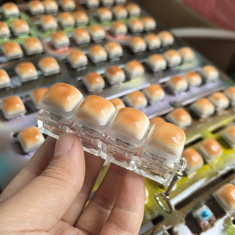 Mini Toast Bread Keyboard Switch Keychain โ photo 4