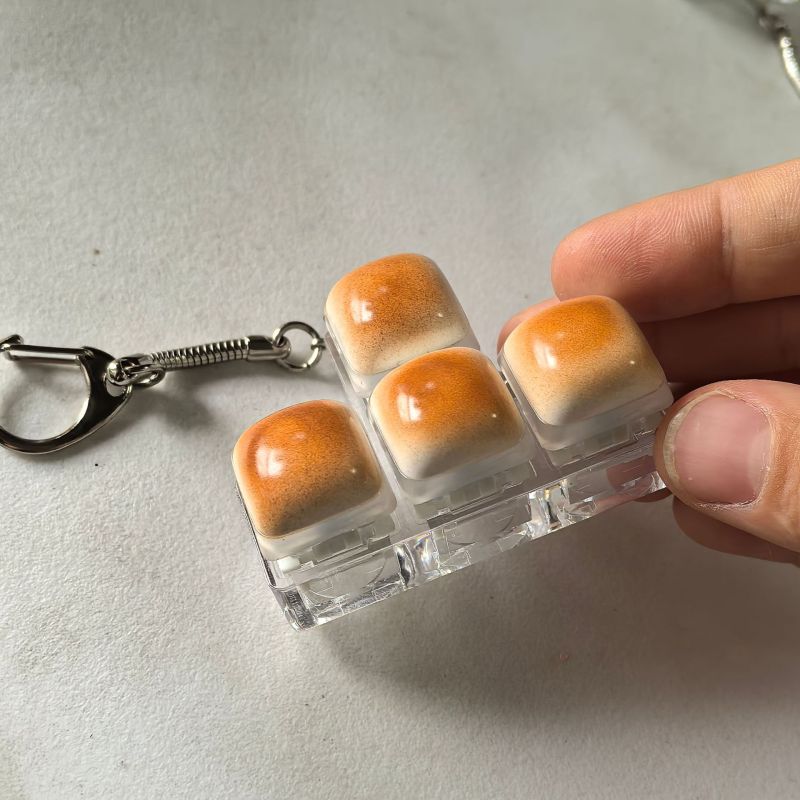 Mini Toast Bread Keyboard Switch Keychain โ photo 5