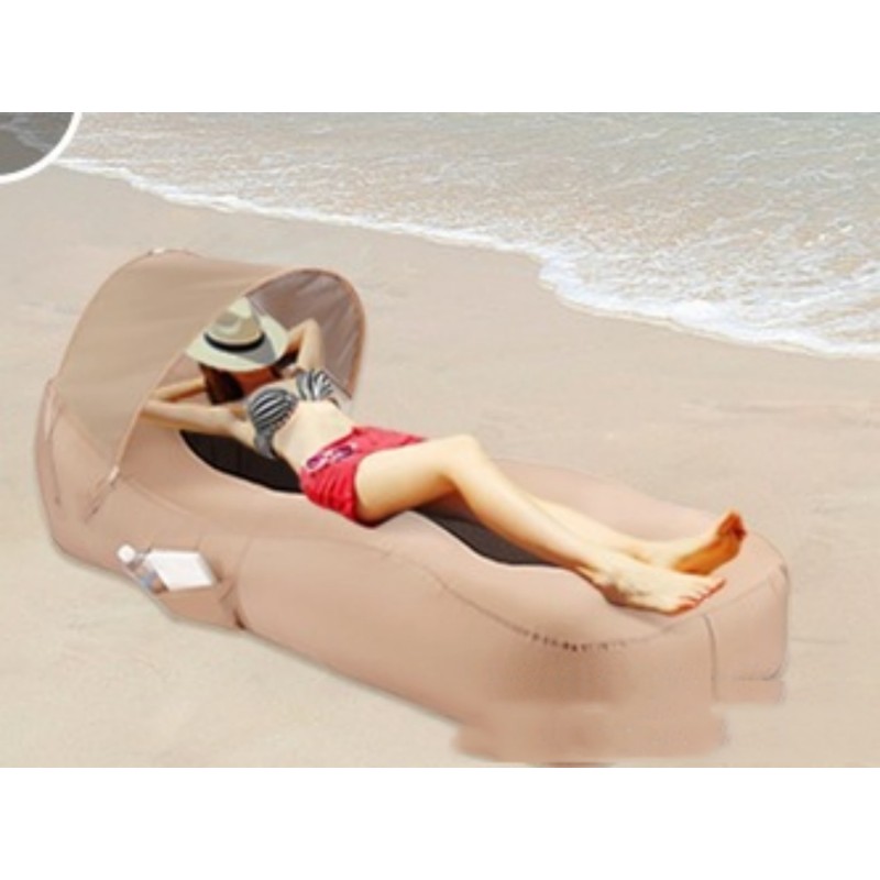 Inflatable Beach Lounger with Sun Canopy โ photo 4