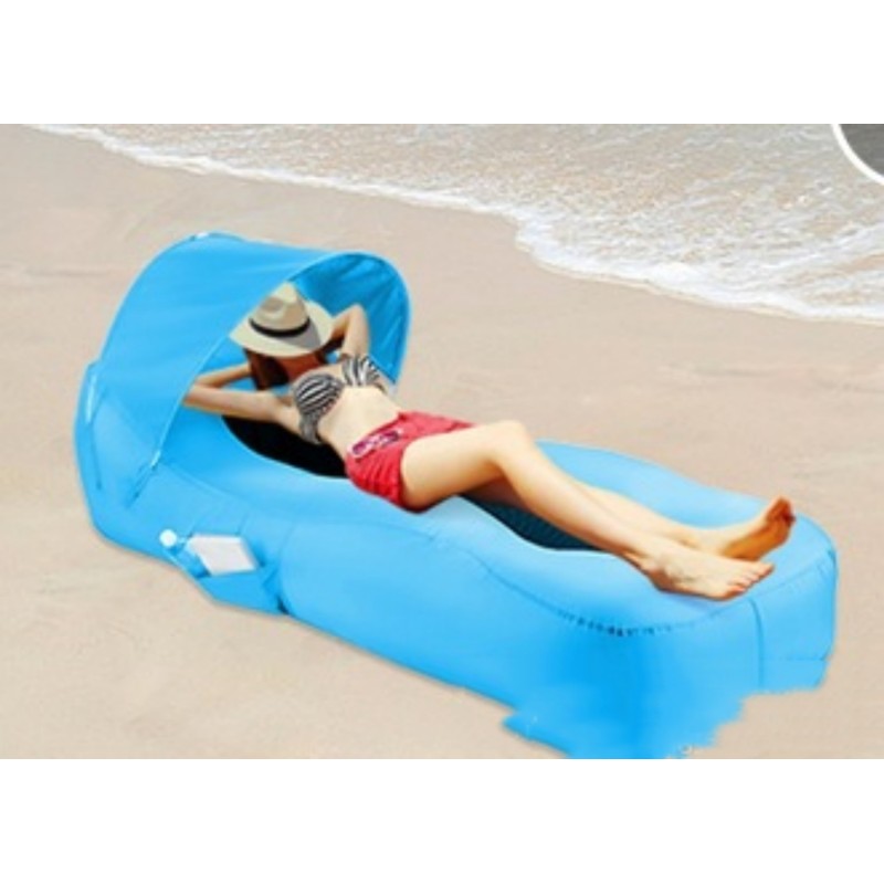 Inflatable Beach Lounger with Sun Canopy โ photo 6