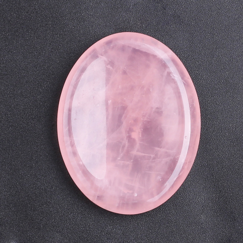 Rose Quartz Worry Stone Polished Palm Crystal