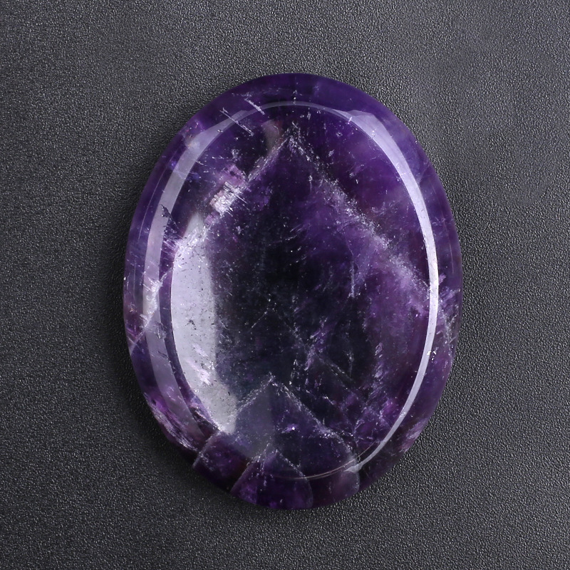 Rose Quartz Worry Stone Polished Palm Crystal — photo 2