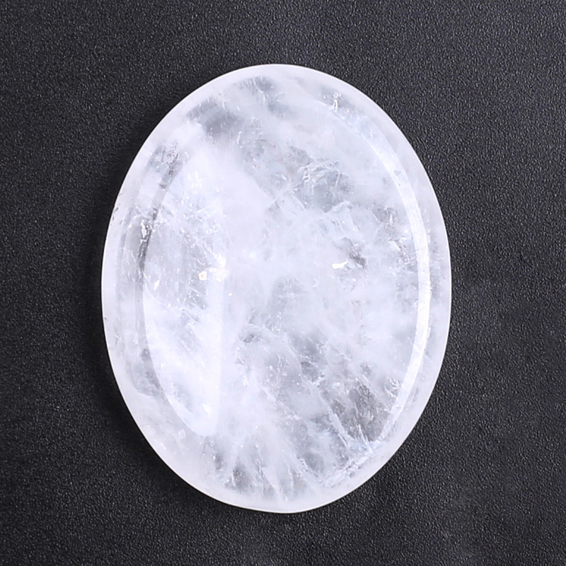 Rose Quartz Worry Stone Polished Palm Crystal — photo 5