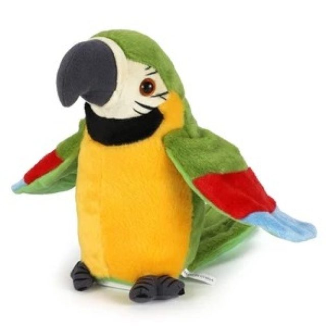 Talk-Back Blue Macaw Parrot Plush โ photo 3