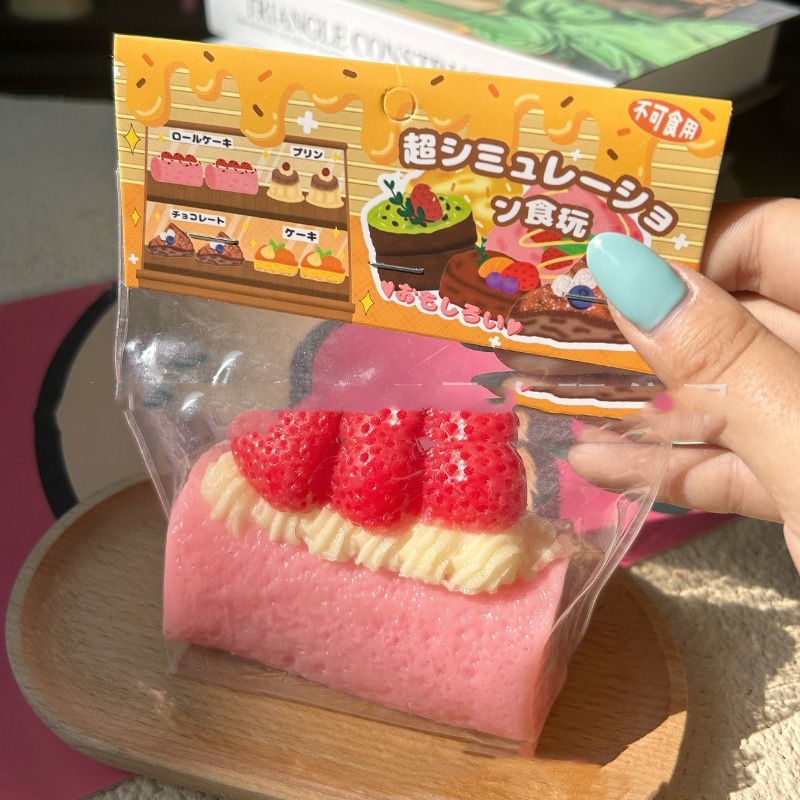 Strawberry Cream Cake Roll Squishy — photo 2
