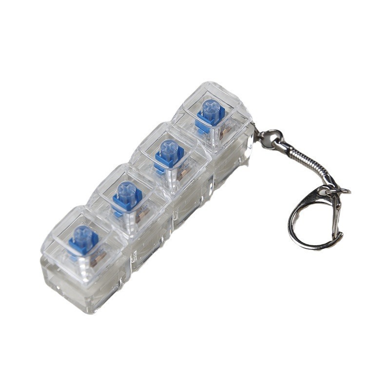 Clear Keyboard Switch Tester Clicker Keychain