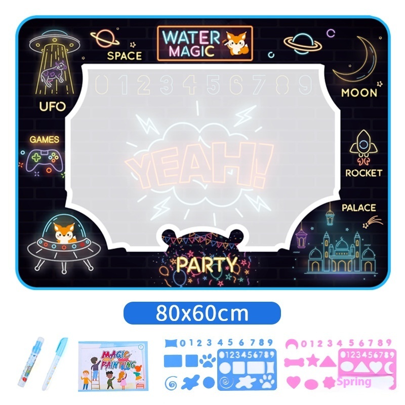 Water Doodle Drawing Mat With Pens (80x60cm) — photo 3