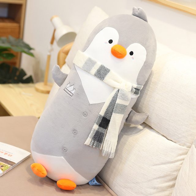 Scarf-Wearing Penguin Cuddle Body Pillow โ photo 6