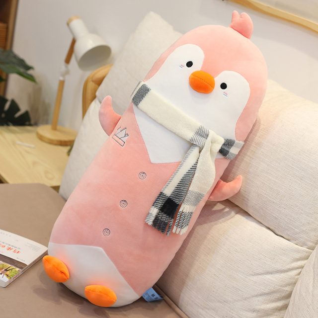 Scarf-Wearing Penguin Cuddle Body Pillow โ photo 3