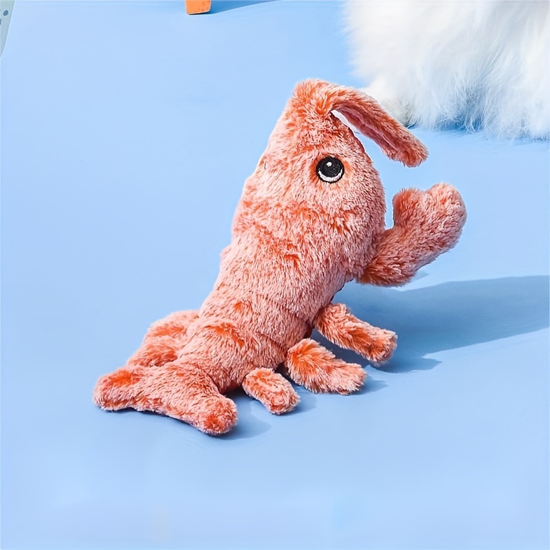 USB Rechargeable Wiggling Lobster Pet Plush Toy