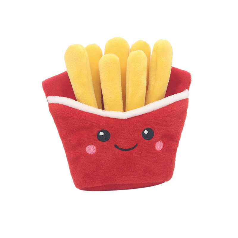 Hamburger Plush Squeaky Dog Toy โ photo 3