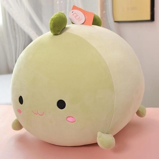 Chubby Green Dino Loaf Pillow Plush (45cm)