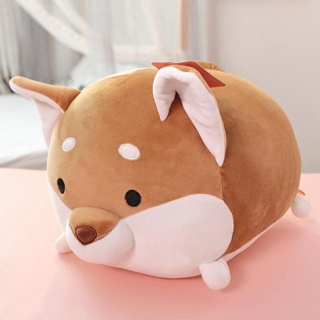 Sleepy Shiba Inu Loaf Pillow Plush (45cm)